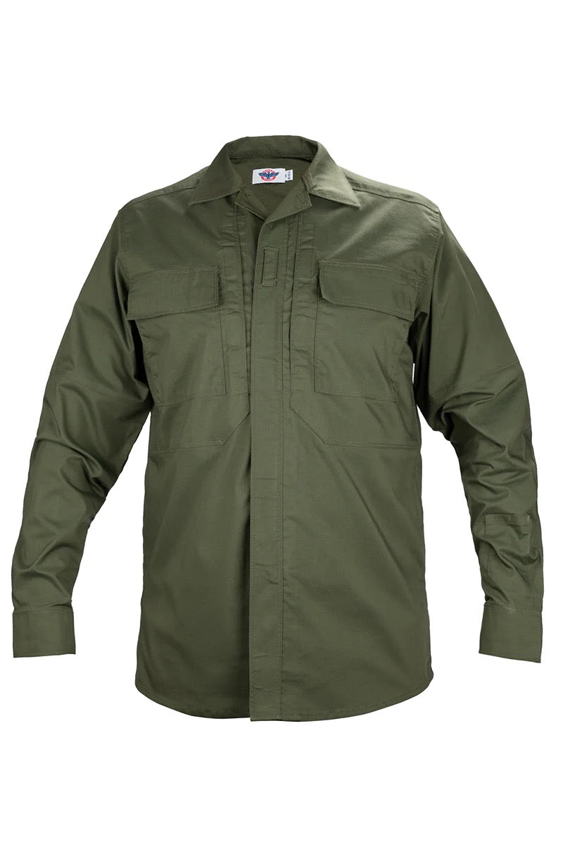 [CUSTOMIZED] CDCR Long Sleeve Zippered Tactical Poly Cotton Rip-Stop BDU Shirt