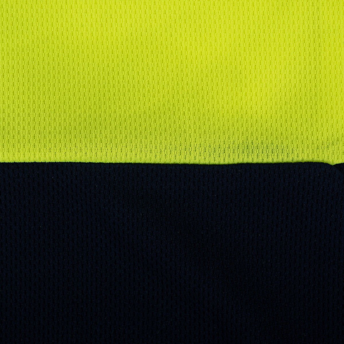 First Class Two Tone Polyester Polo Shirt with Reflective Stripes and ID
