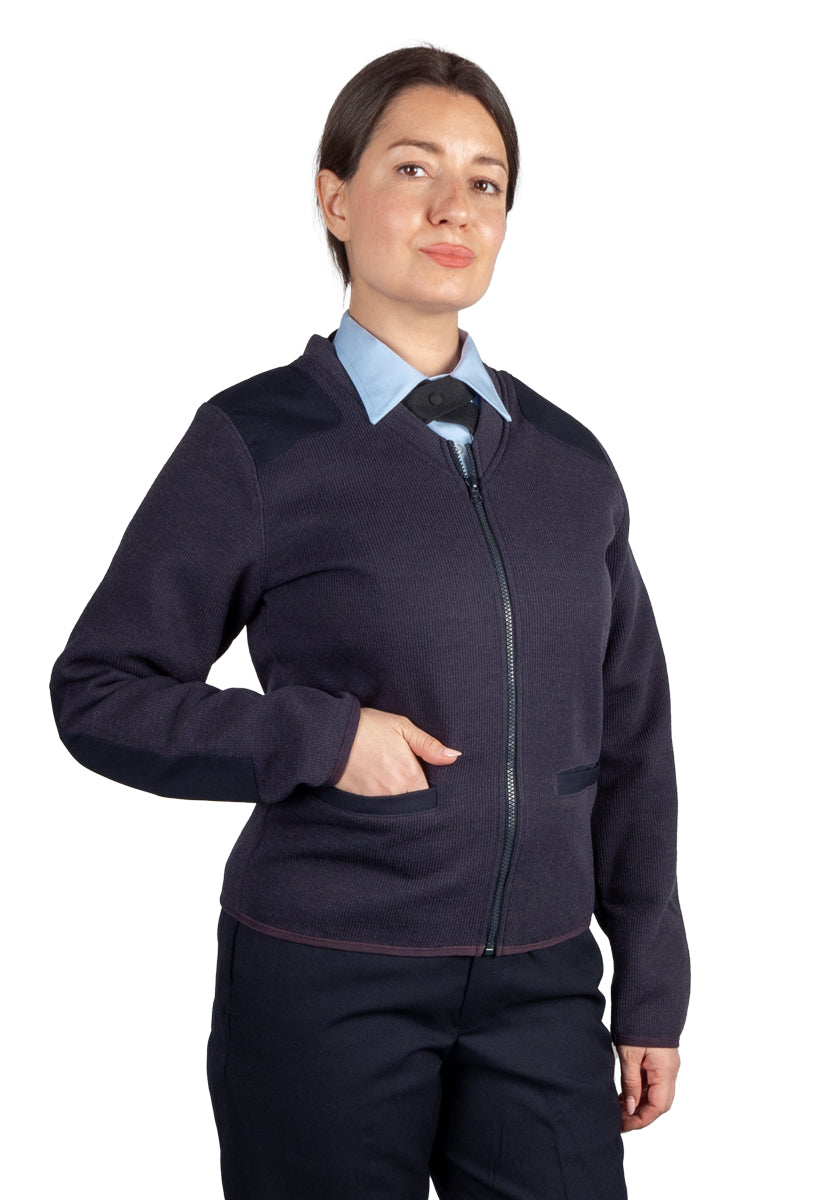 Unisex Fleece-Lined Zip Front Sweater