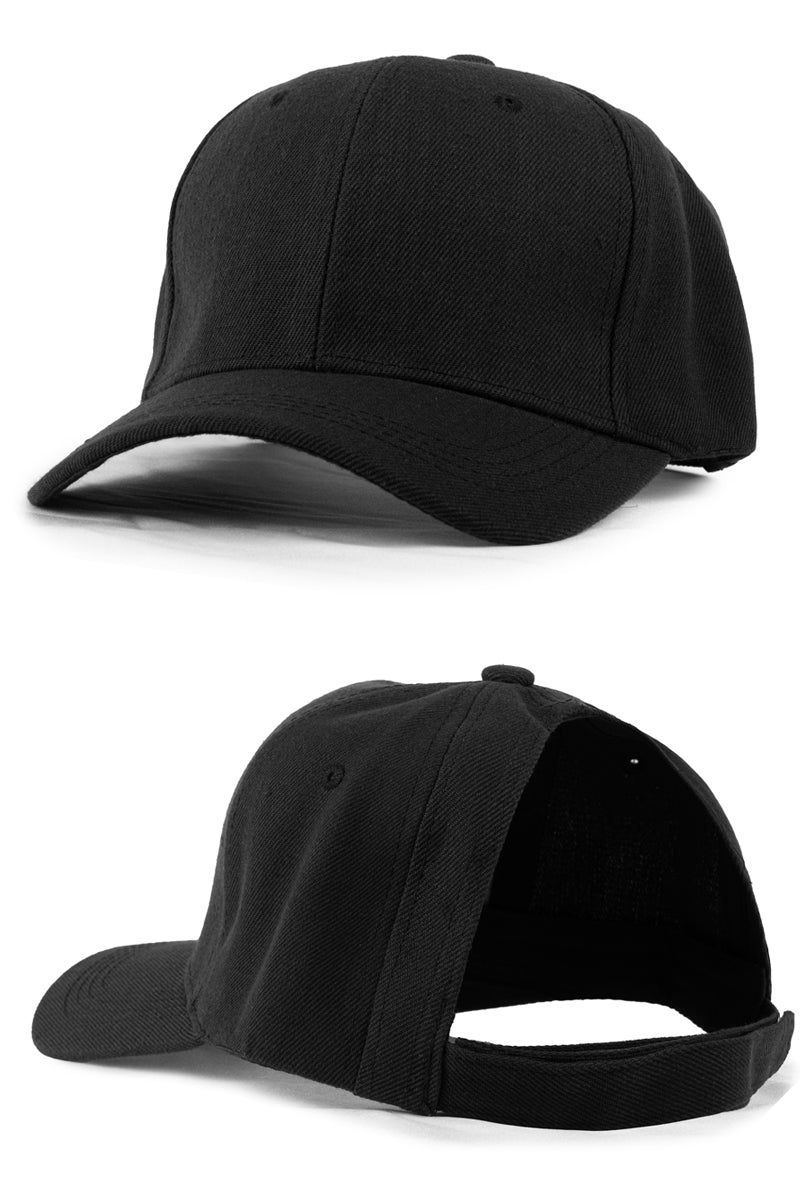 Womens Backless Ponytail Caps