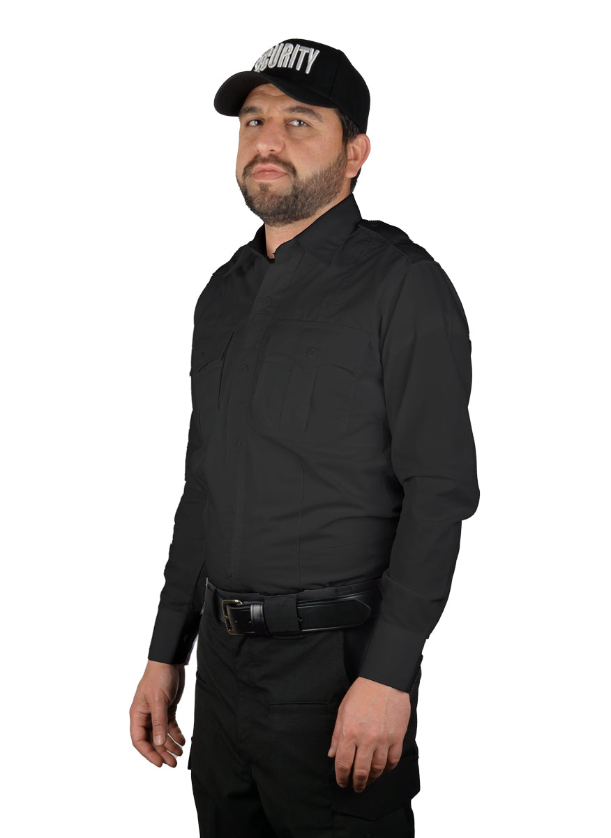 CoolMesh Poly Cotton Performance Uniform Shirts - Long Sleeve