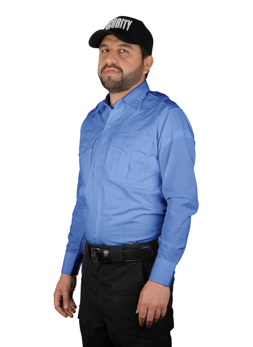 CoolMesh Poly Cotton Performance Uniform Shirts - Long Sleeve