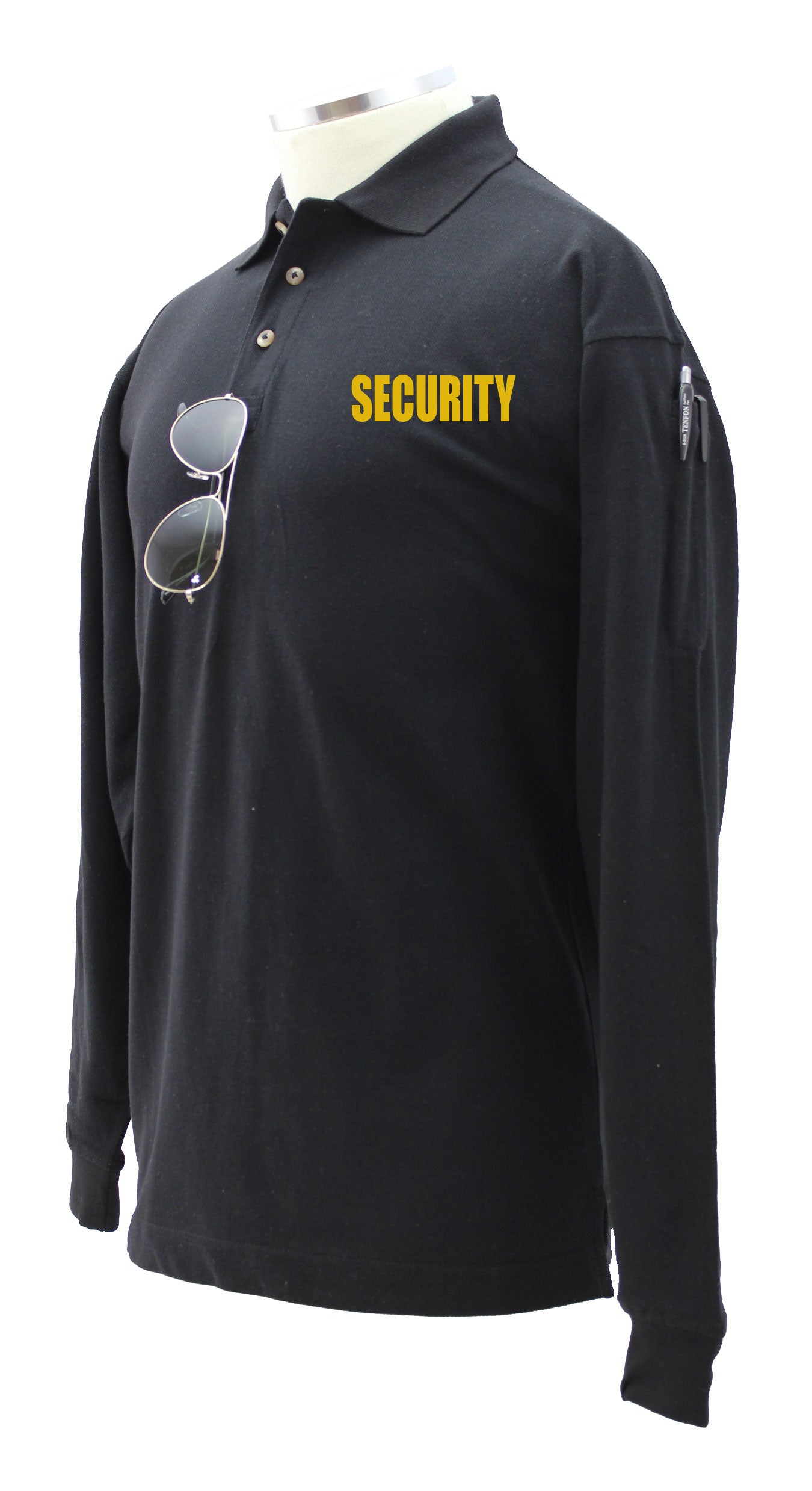 Security Poly Cotton Tactical Long Sleeve Polo Shirt