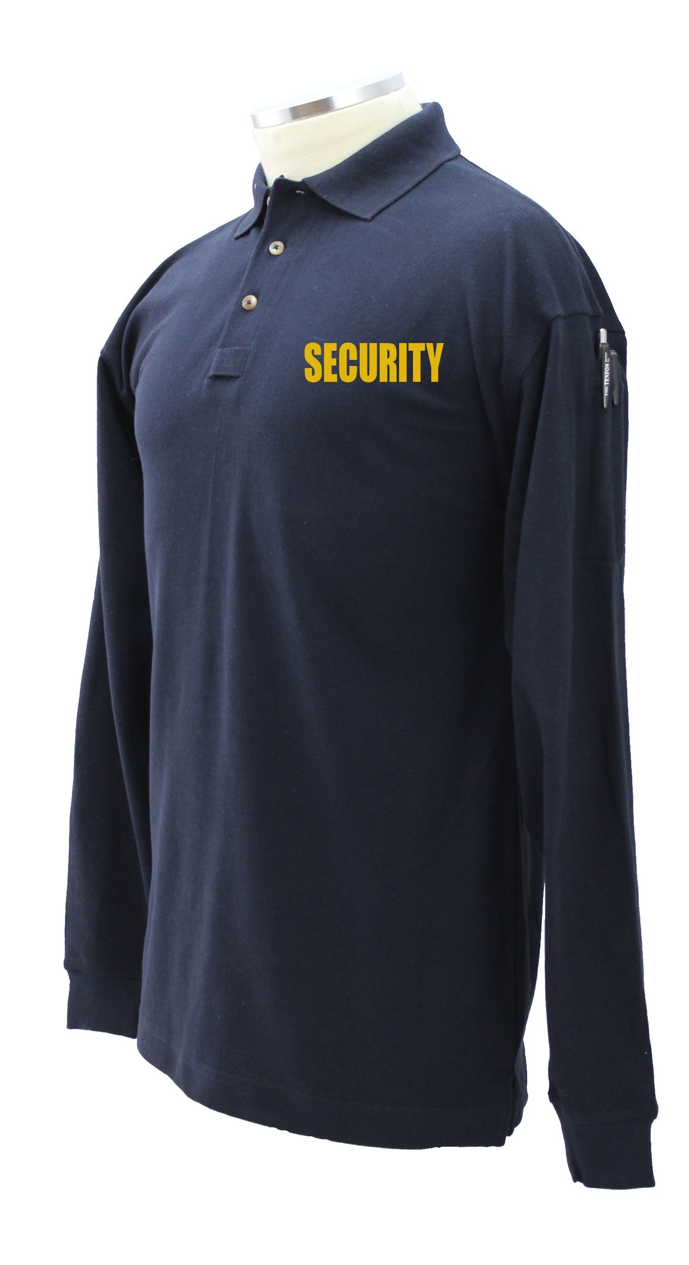 Security Poly Cotton Tactical Long Sleeve Polo Shirt