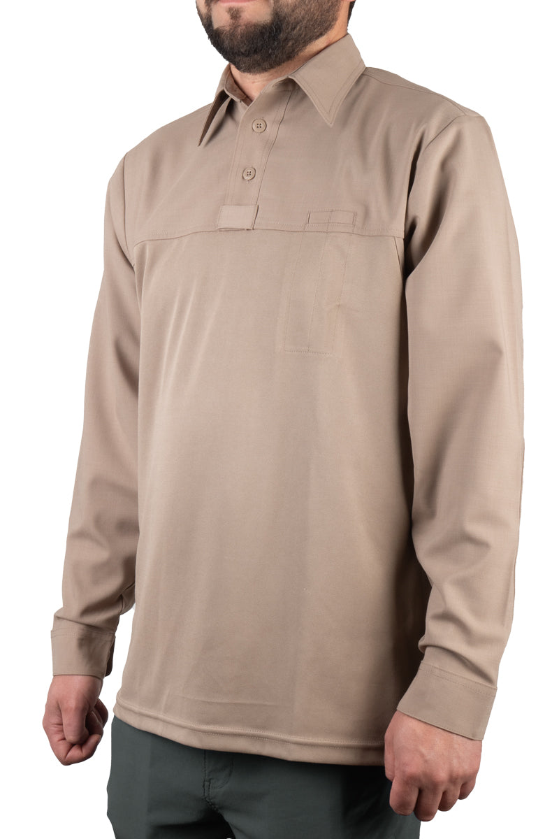 Silver Tan Short Sleeve Base Shirt - Long Sleeve