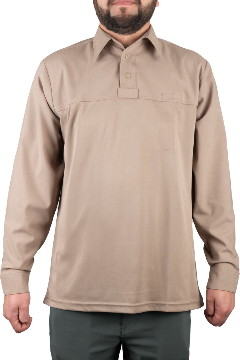 Silver Tan Short Sleeve Base Shirt - Long Sleeve