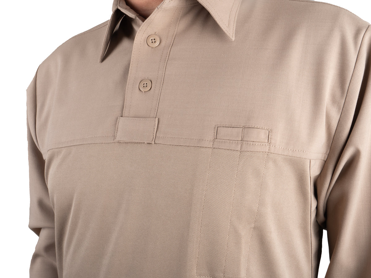 Silver Tan Short Sleeve Base Shirt - Long Sleeve