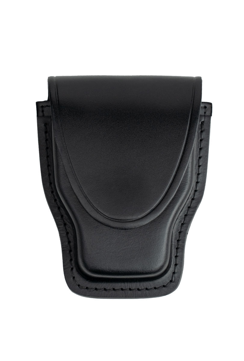 Plain Leather Handcuff Holder with Hidden Snap