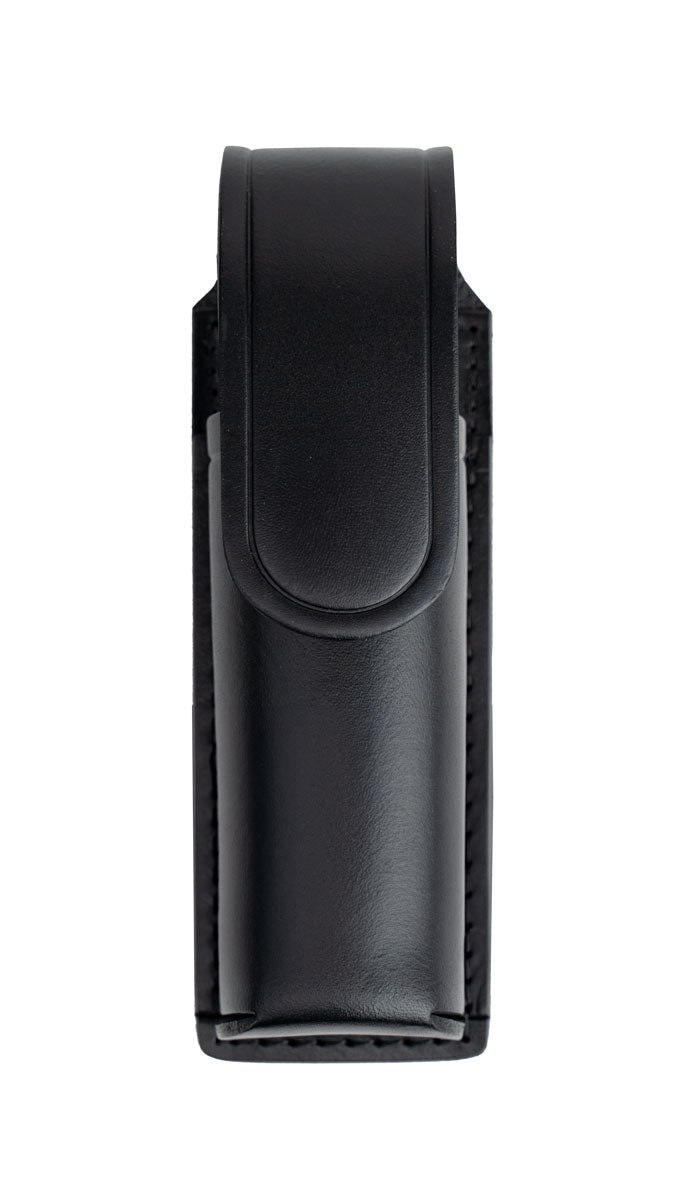 Leather Large Pepper Spray Holder with Hidden Snap