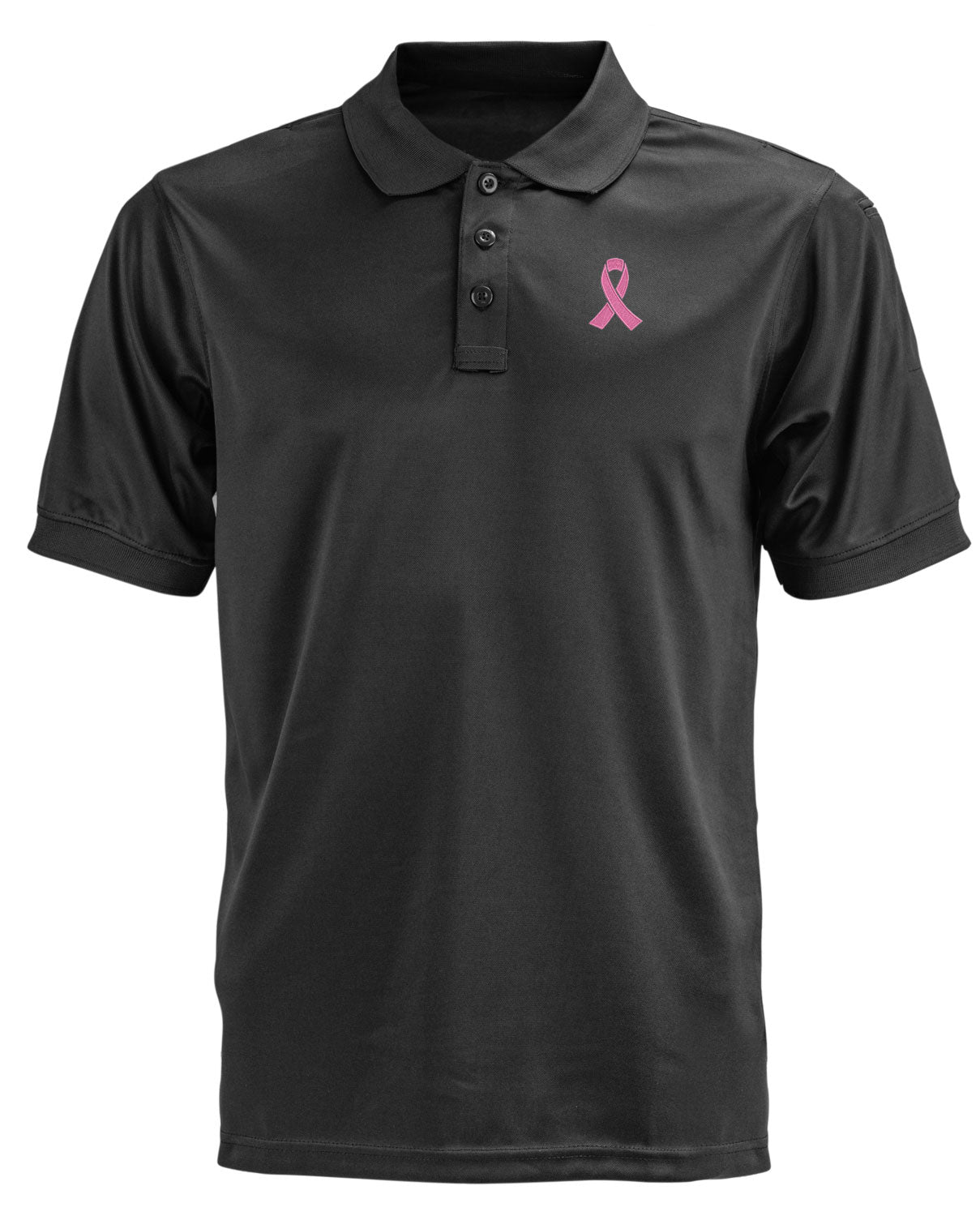 Pink Ribbon Breast Cancer Awareness Performance Polo