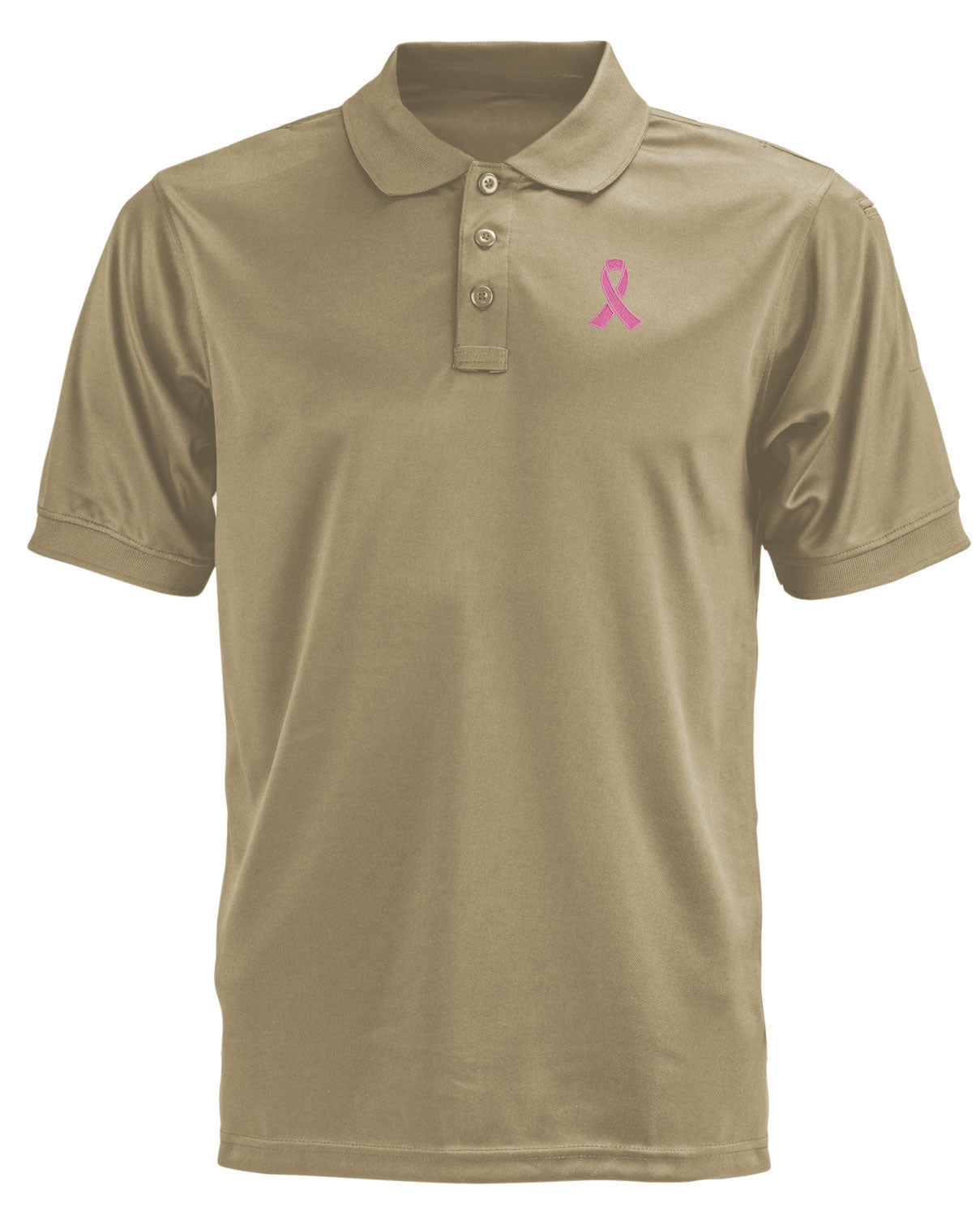 Pink Ribbon Breast Cancer Awareness Performance Polo