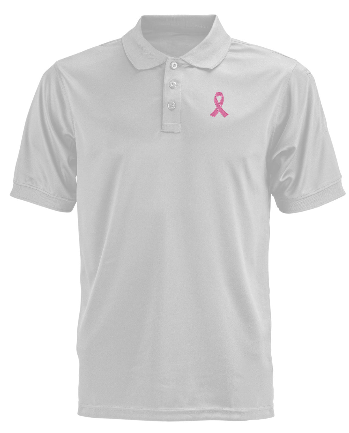 Pink Ribbon Breast Cancer Awareness Performance Polo