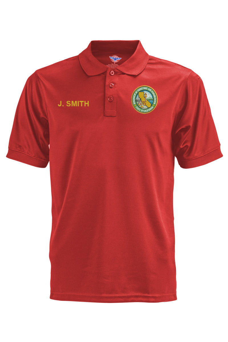 CDCR State Seal Tactical Polo - Short Sleeve