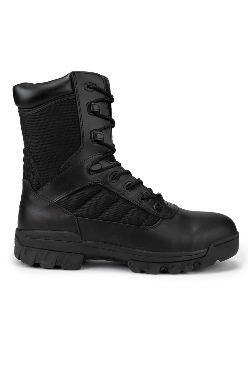 8" CoolMax Tactical Combat Side Zip Boots (Black)