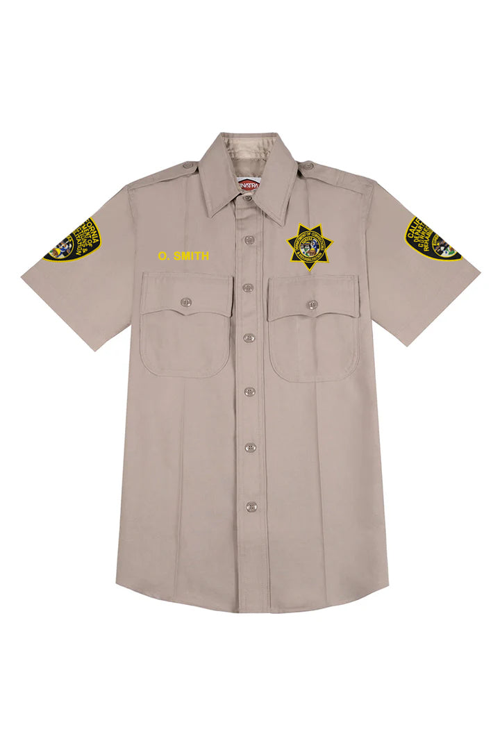 CDCR Poly Wool Lycra Short Sleeve Uniform Shirts