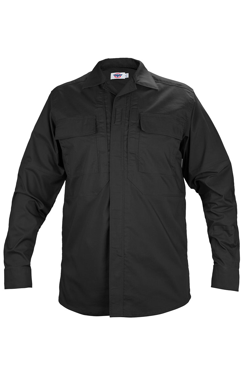 CDCR Long Sleeve Zippered Tactical Poly Cotton Rip-Stop BDU Shirt