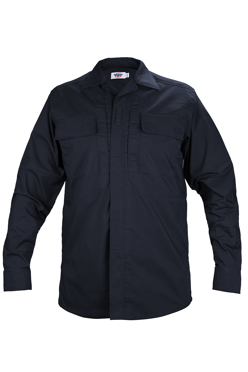 CDCR Long Sleeve Zippered Tactical Poly Cotton Rip-Stop BDU Shirt