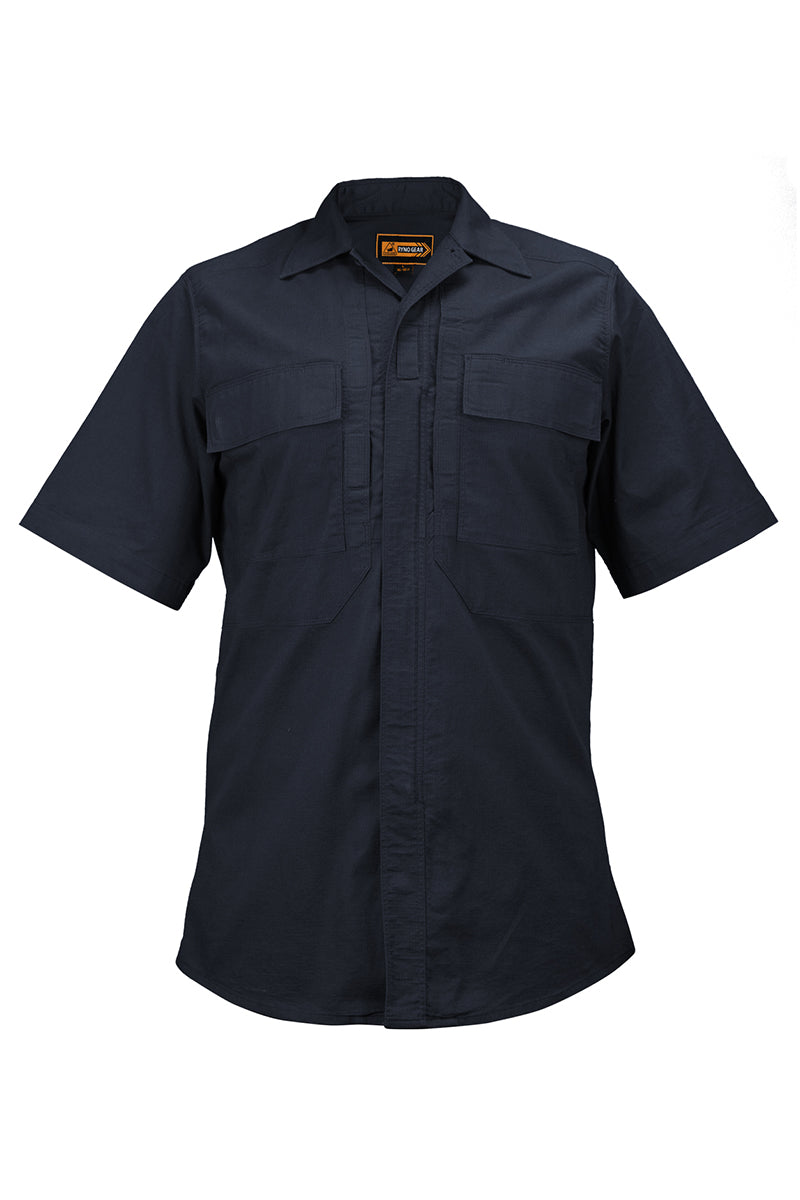 Tactical Poly Cotton Rip-Stop BDU Short Sleeve Zippered Shirt