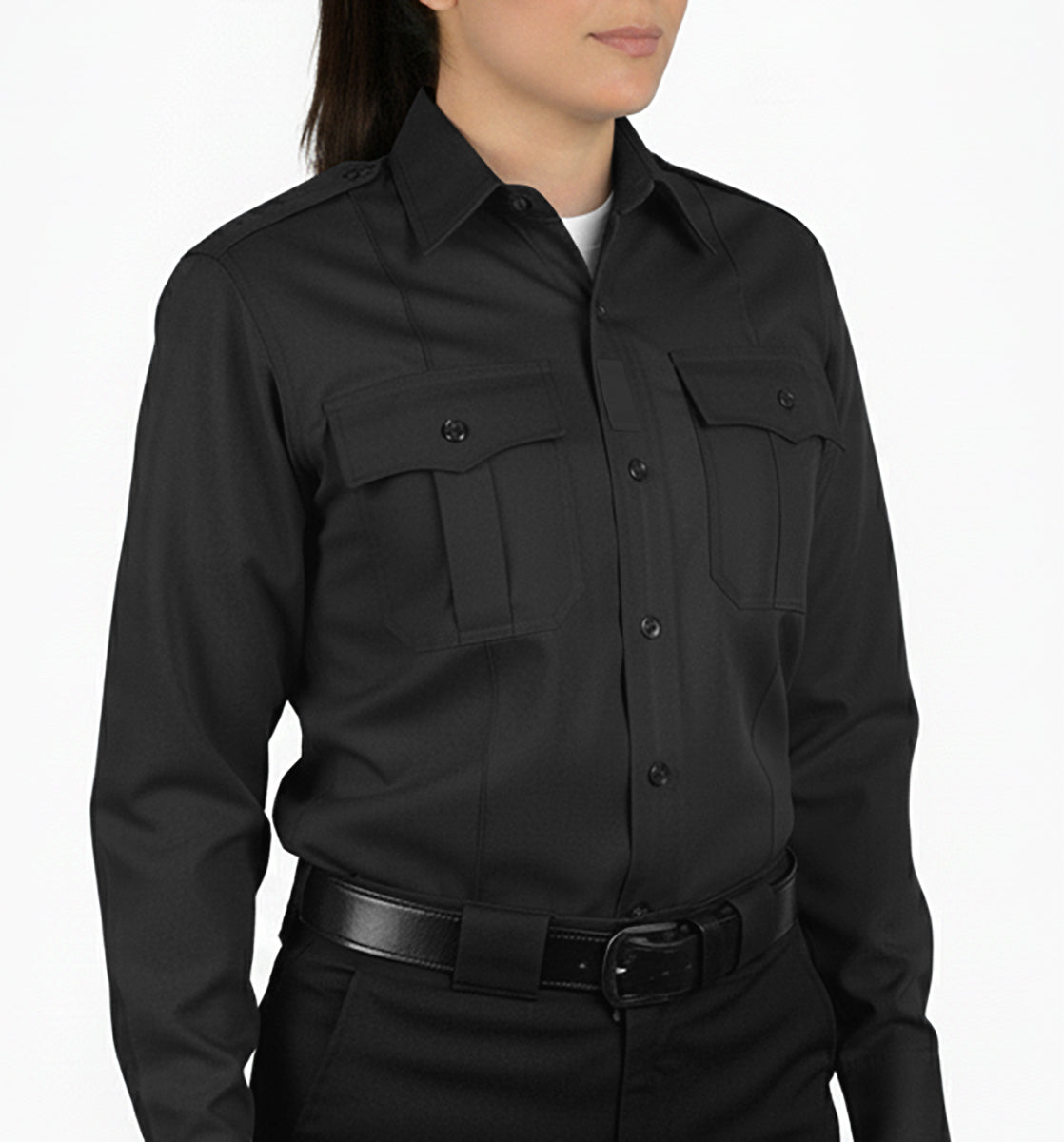 Women's CoolMesh Poly Cotton Performance Uniform Shirts - Long Sleeve