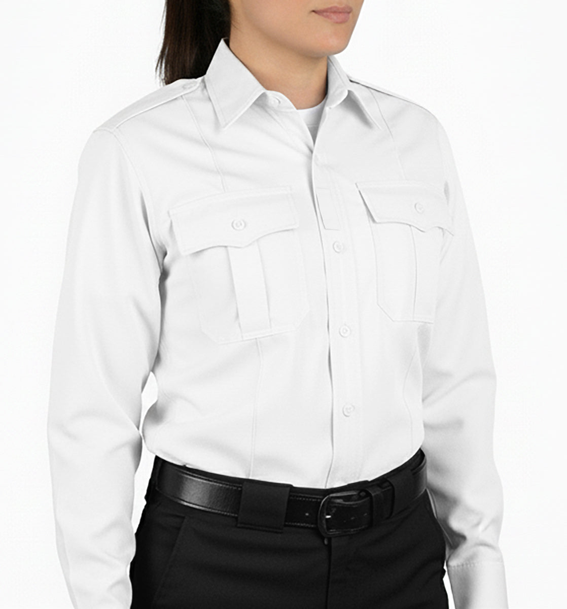 Women's CoolMesh Poly Cotton Performance Uniform Shirts - Long Sleeve