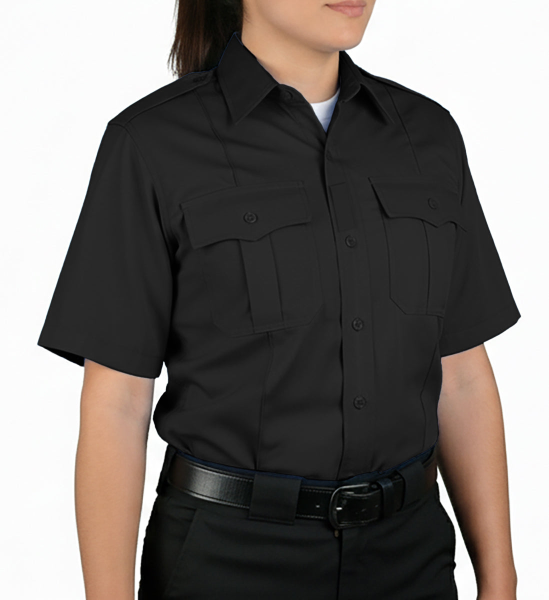 Women's CoolMesh Poly Cotton Performance Uniform Shirts - Short Sleeve