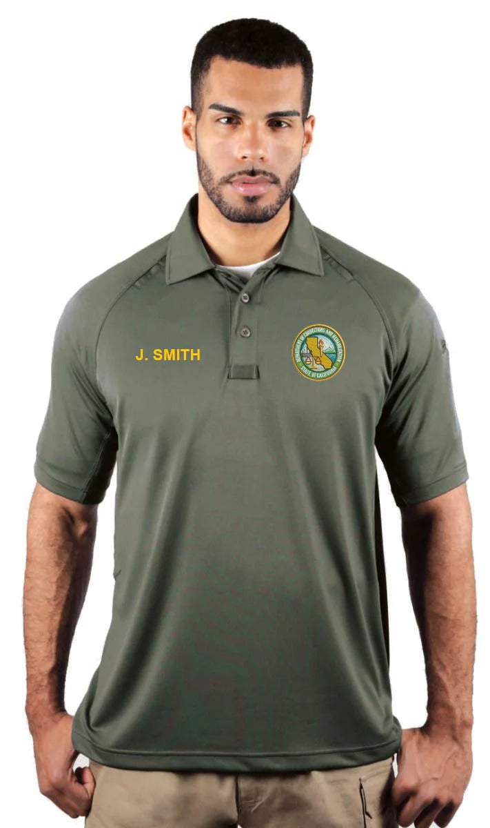 [CUSTOMIZED] CDCR State Seal Tactical Polo - Short Sleeve