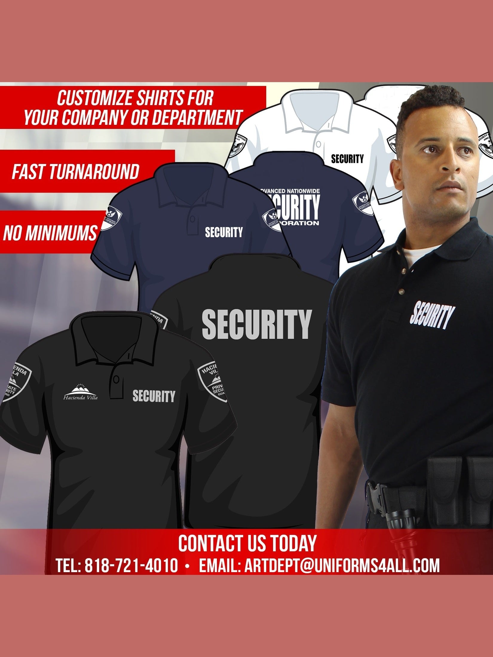 First Class Tactical Security Polo Shirts
