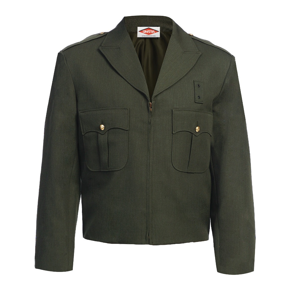 Sinatra Zippered Front Ike Jacket