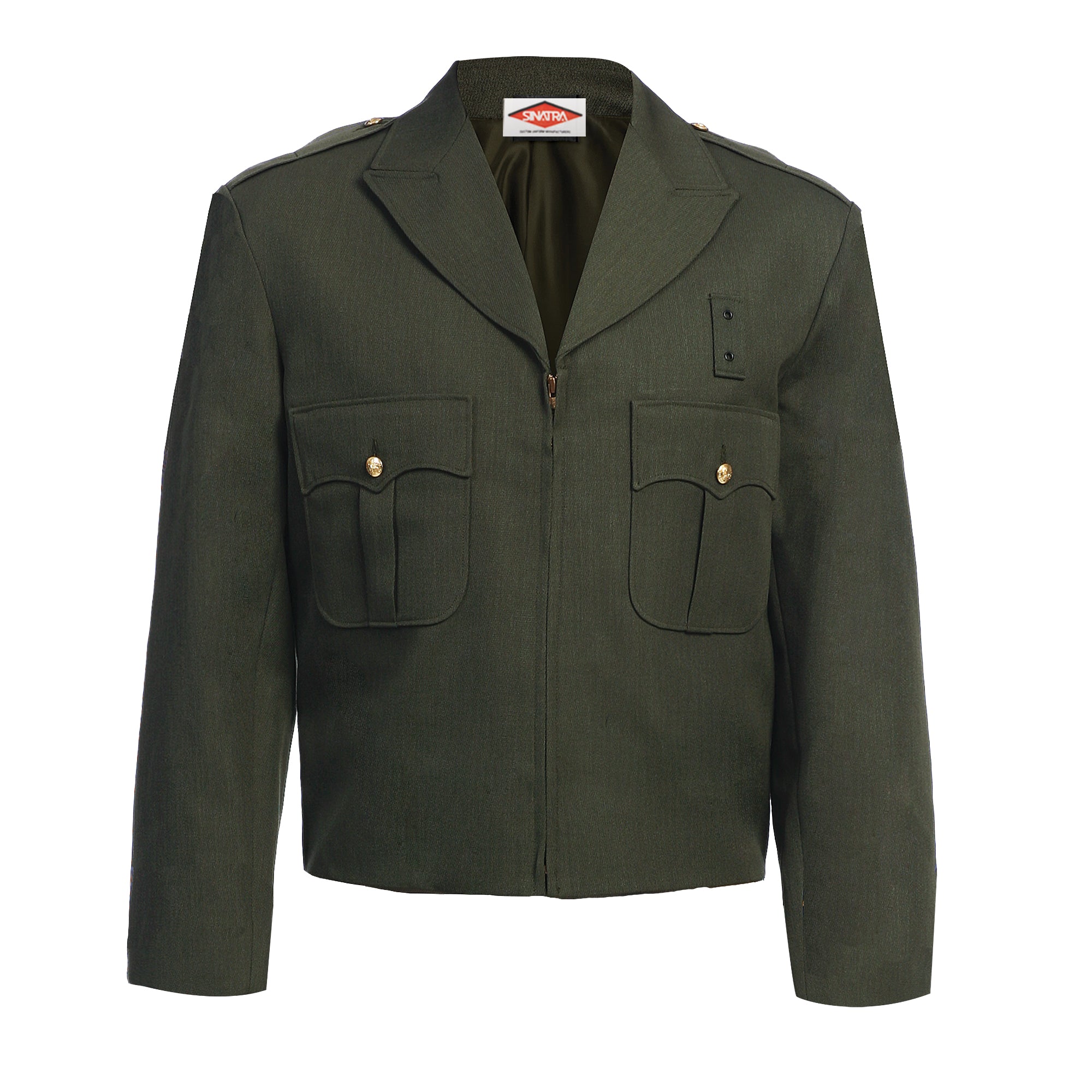 Sinatra Zippered Front Ike Jacket