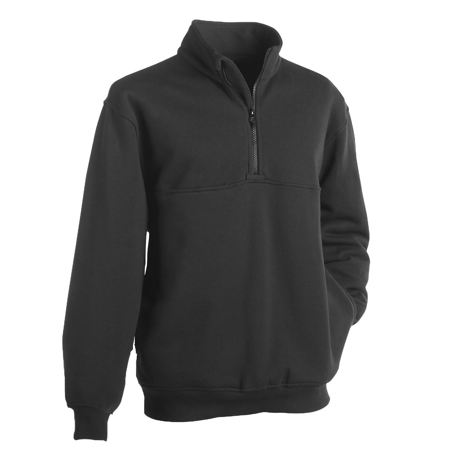 First Class-Fleece Job Shirt with Quarter Zipper
