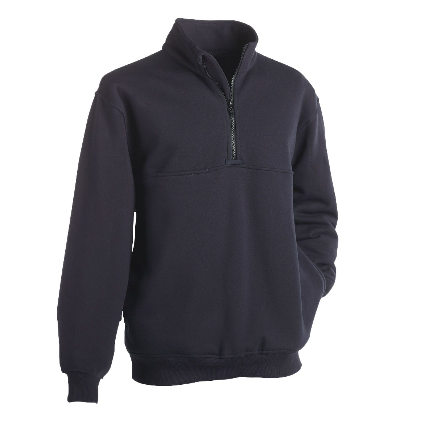 First Class-Fleece Job Shirt with Quarter Zipper