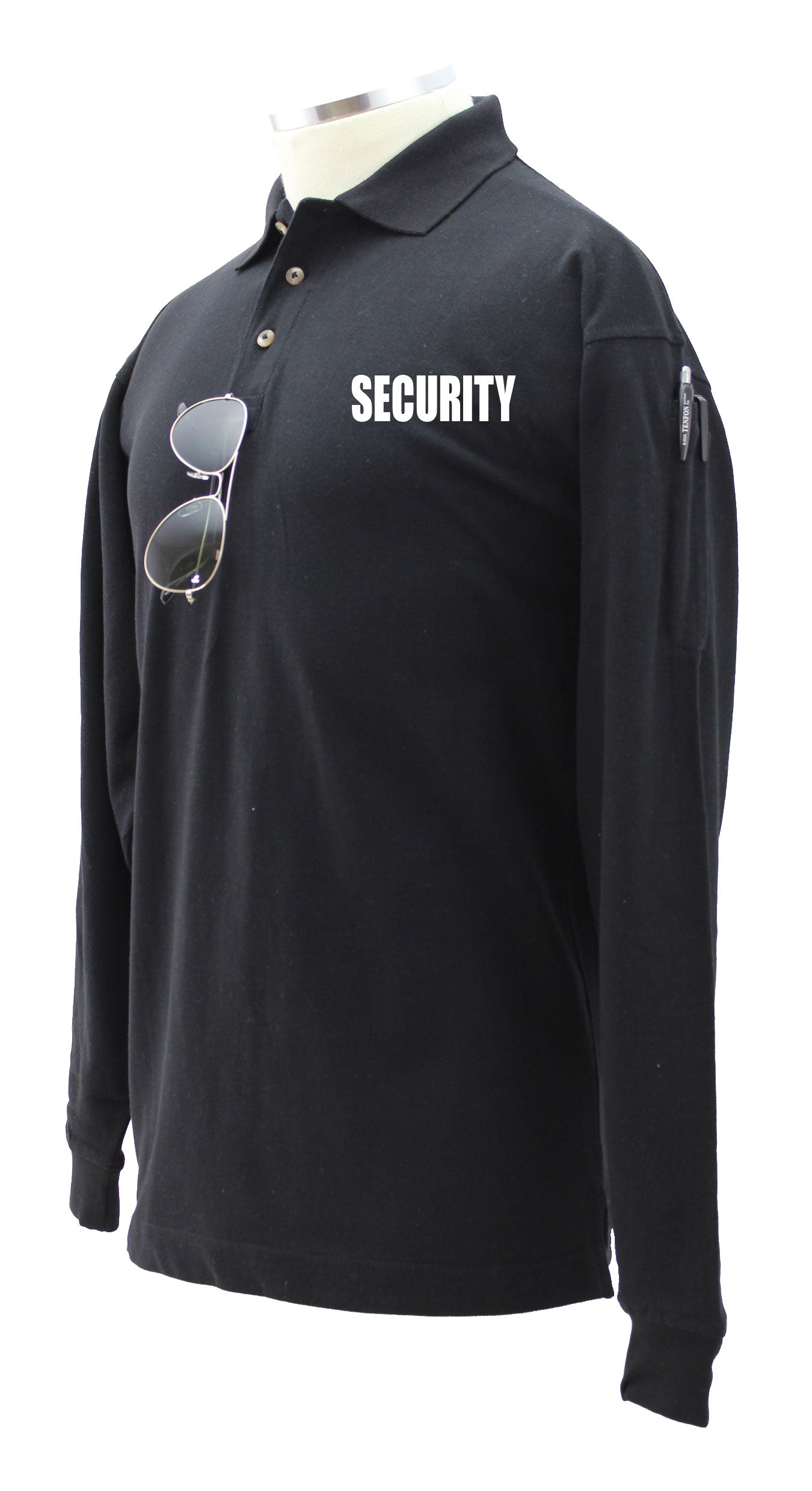 Security Poly Cotton Tactical Long Sleeve Polo Shirt
