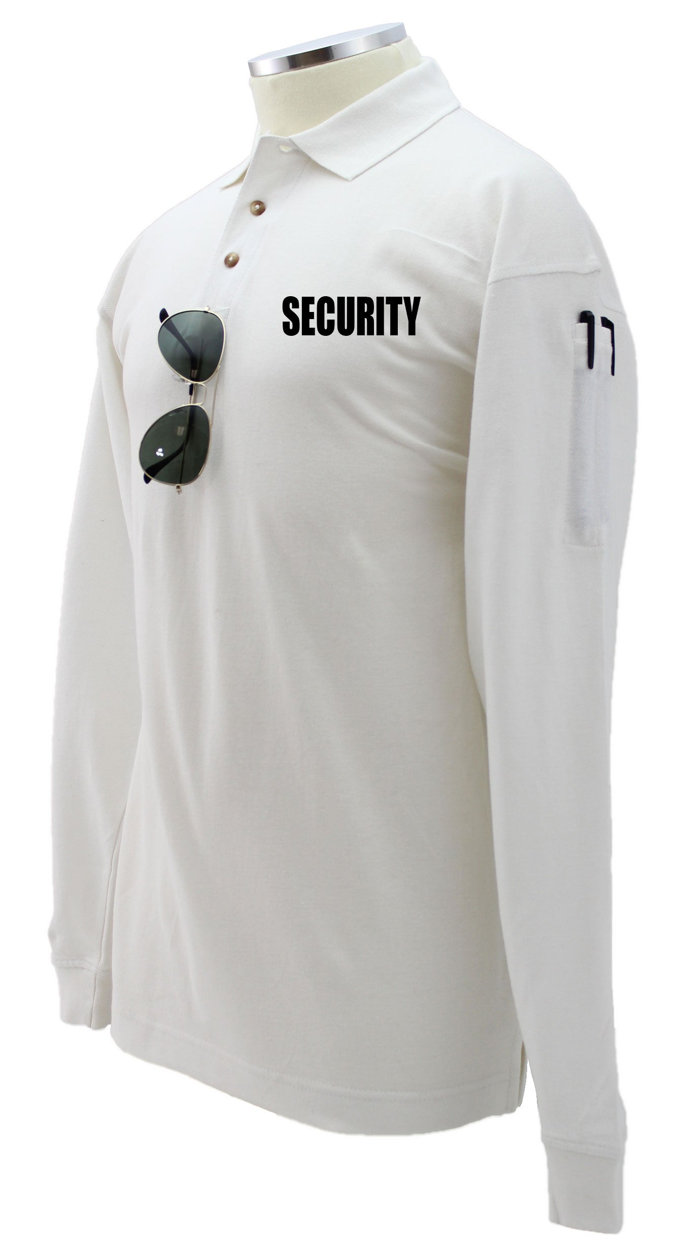 Security Poly Cotton Tactical Long Sleeve Polo Shirt