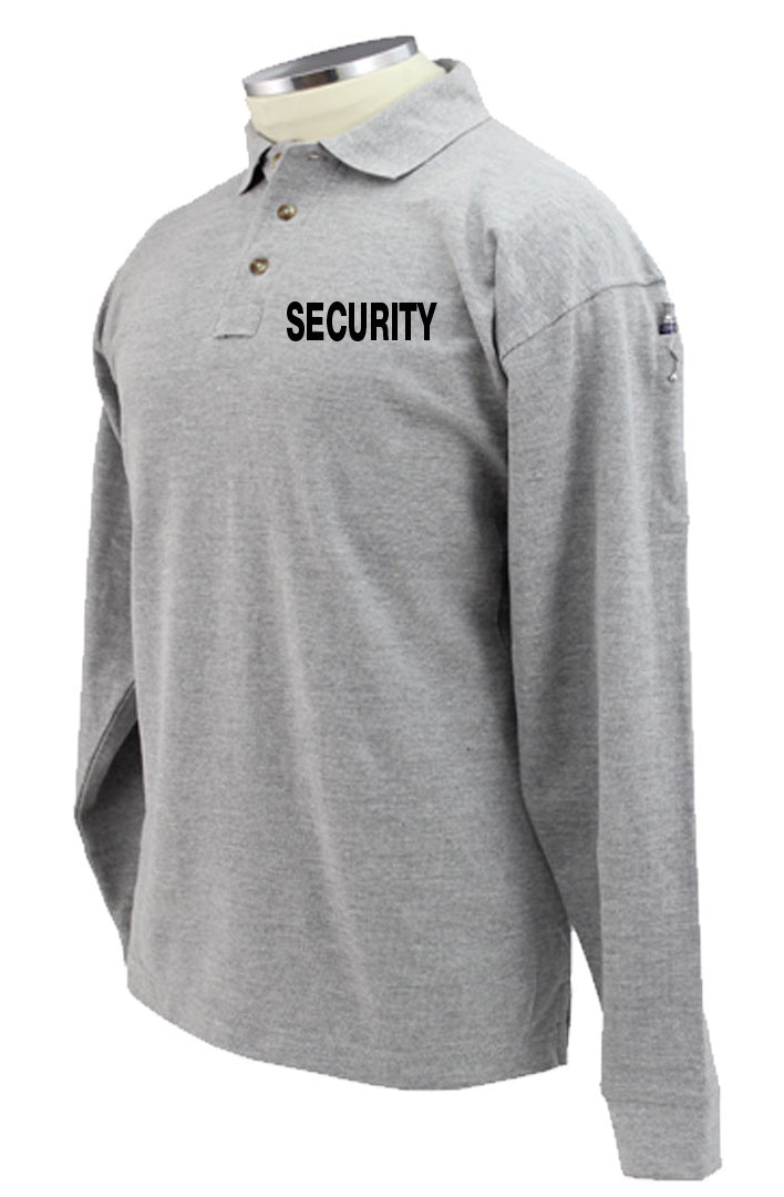 Security Poly Cotton Tactical Long Sleeve Polo Shirt