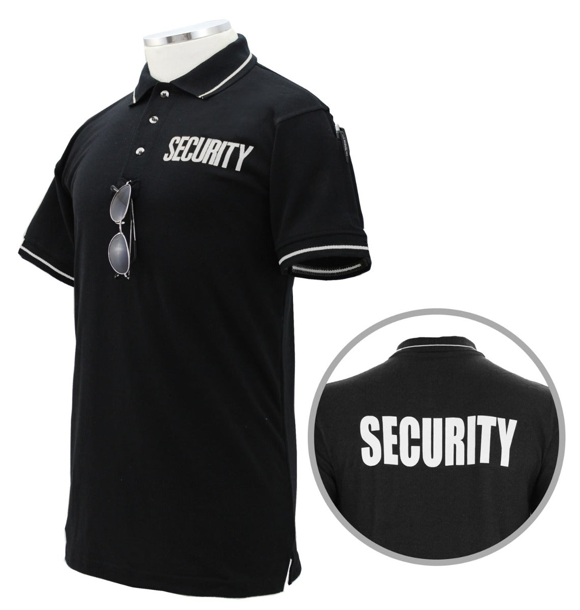 First Class Polycotton Security Tactical Stripe Polo Shirts