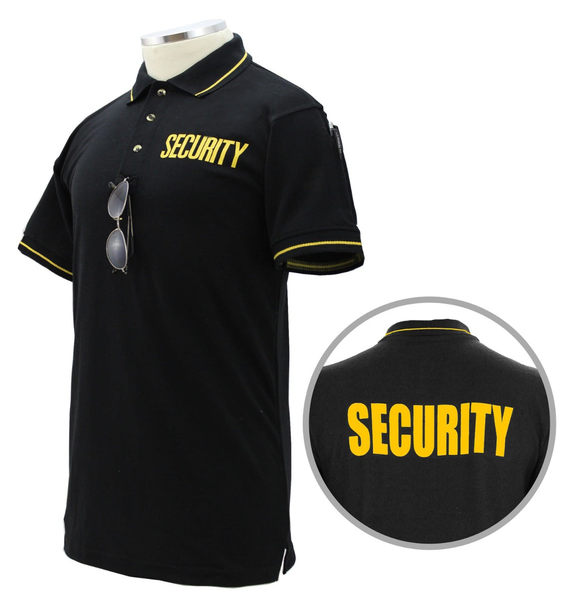 First Class Polycotton Security Tactical Stripe Polo Shirts