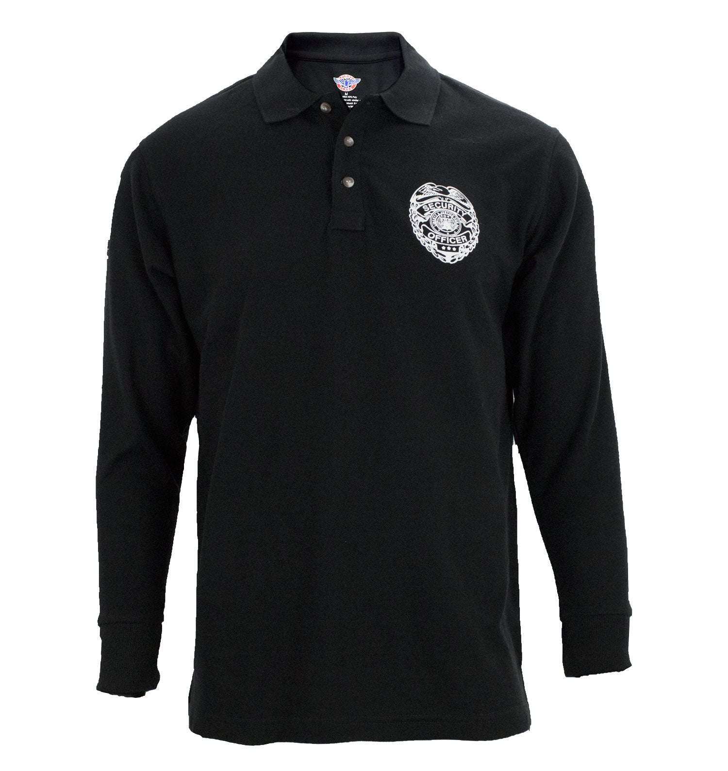 First Class Poly/Cotton Security Long Sleeve Polo Shirt