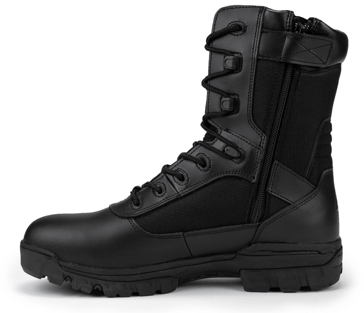 8" CoolMax Tactical Combat Side Zip Boots (Black)