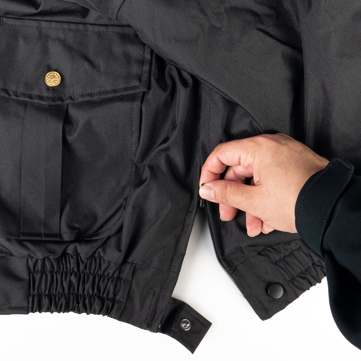Lightweight All Season Deluxe Bomber Jacket (Black)