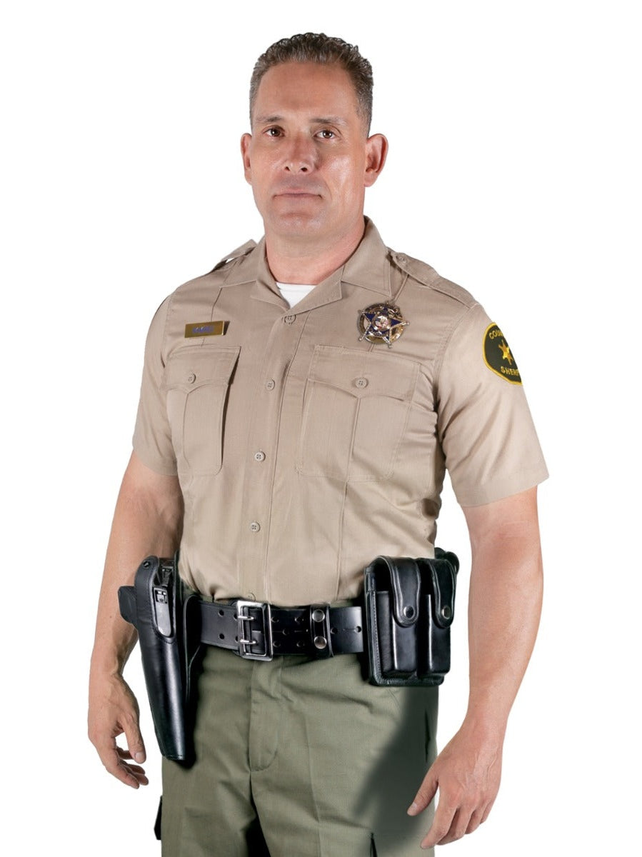 Sinatra LASD Poly-Cotton Rip-Stop Class B Short Sleeve Tan Shirt