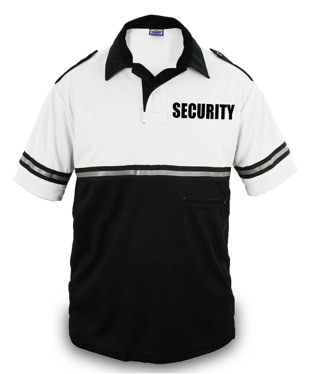 First Class Two Tone Bike Patrol Shirt with Zipper Pocket with Security ID