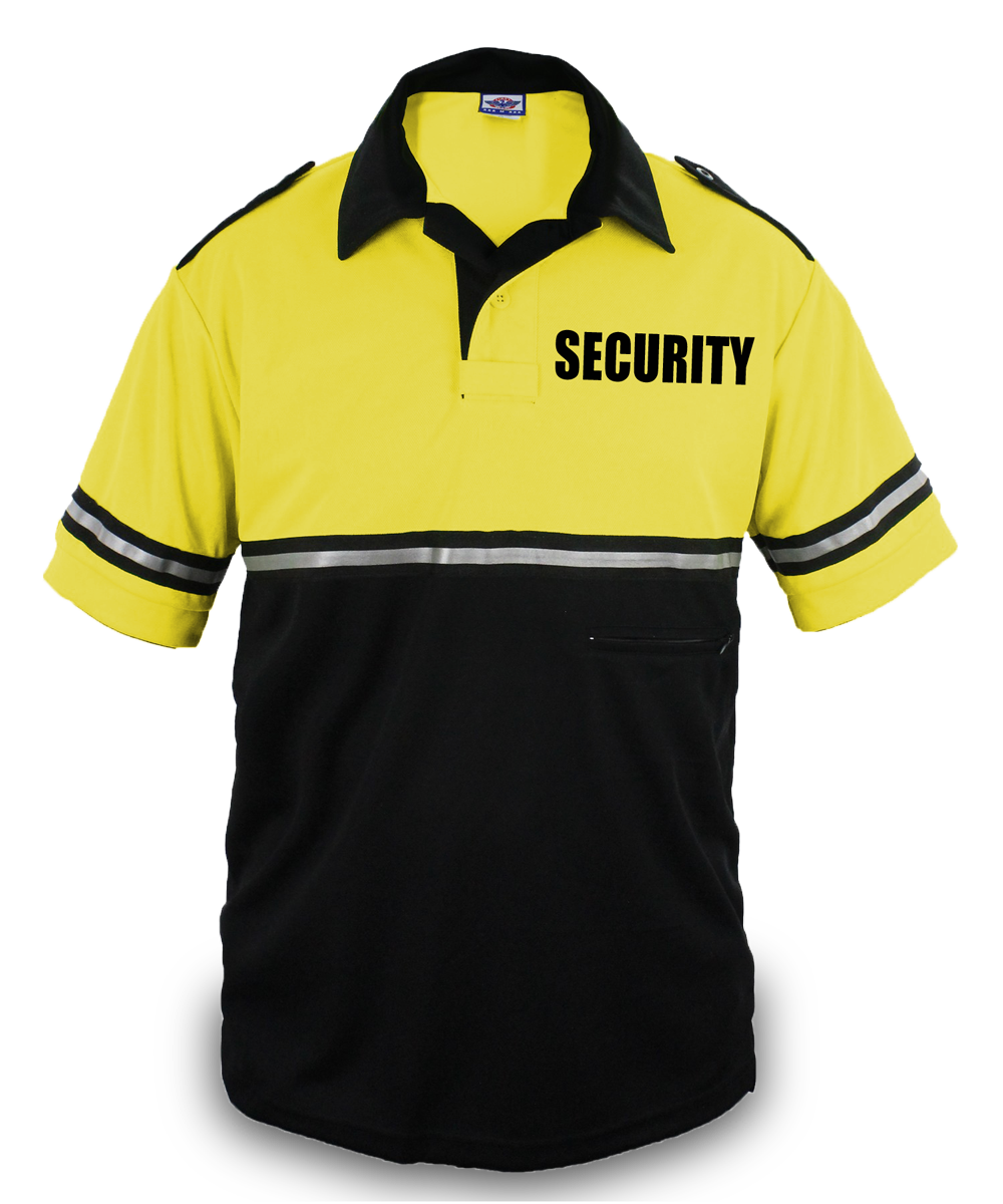 First Class Two Tone Bike Patrol Shirt with Zipper Pocket with Security ID