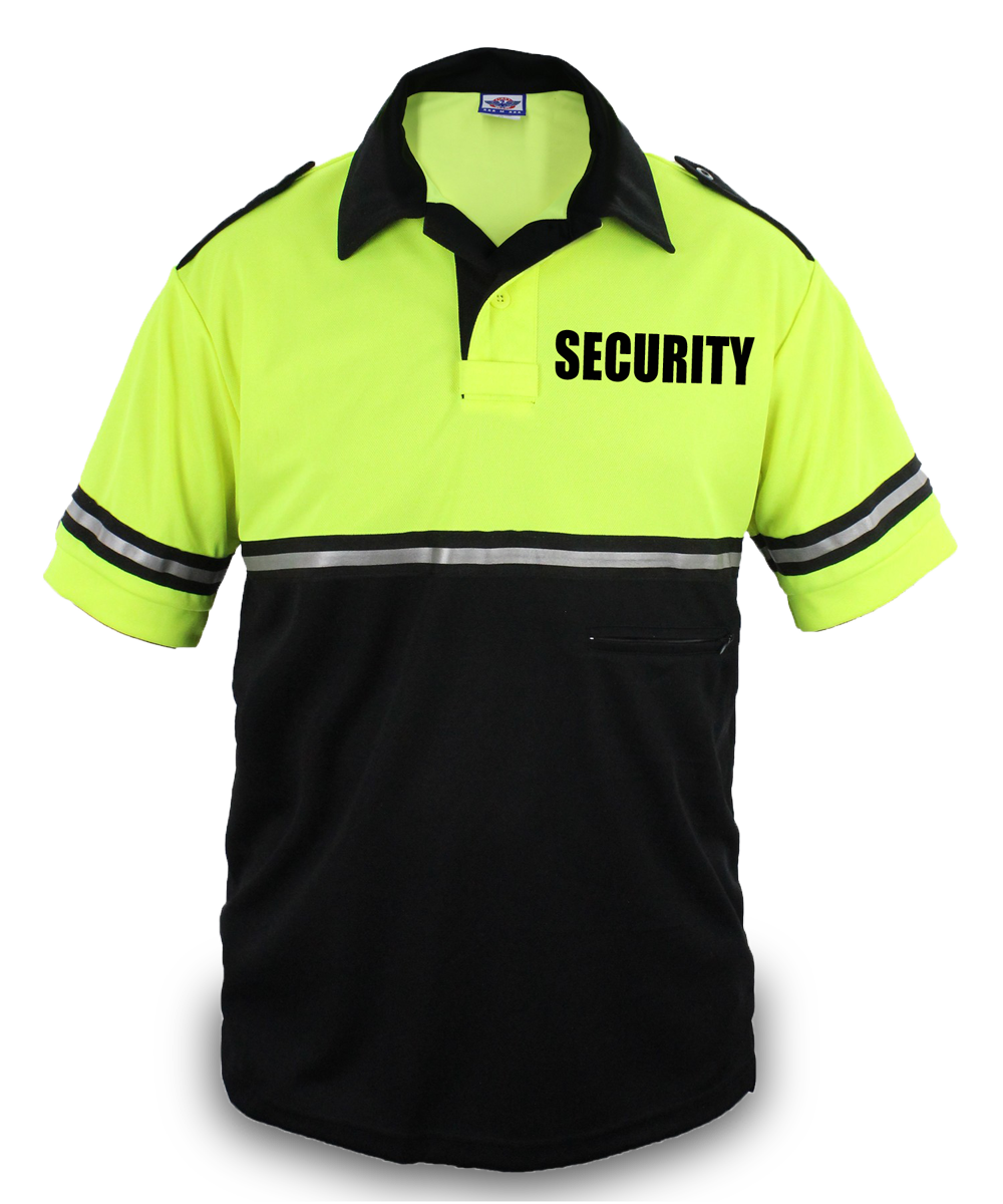 First Class Two Tone Bike Patrol Shirt with Zipper Pocket with Security ID